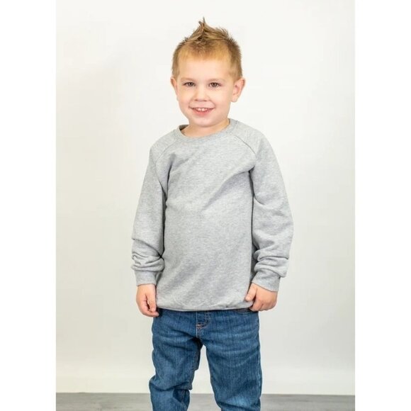 NEW ARB BLANKS Unisex Sweatshirts Size 12M Color Heather Grey - Picture 1 of 6